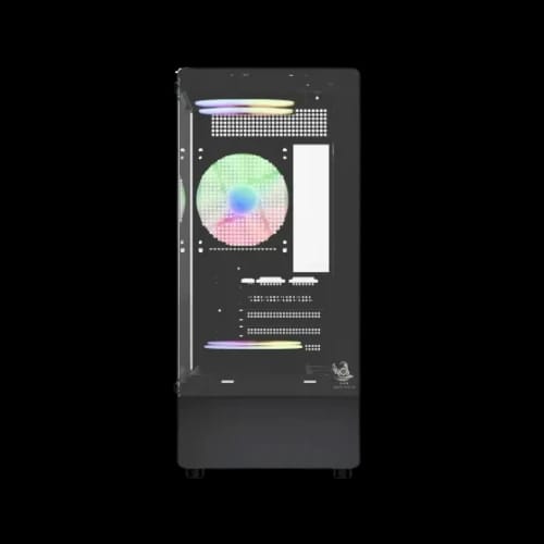 ars snow j 330 1 argb m atx mid tower desktop gaming case black 6