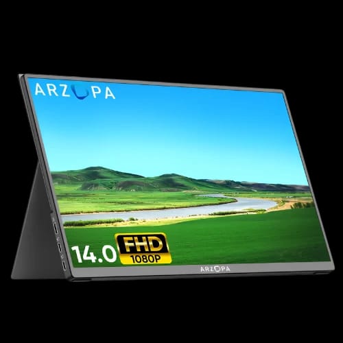 arzopa a1 gamut slim 14 fhd ips portable monitor