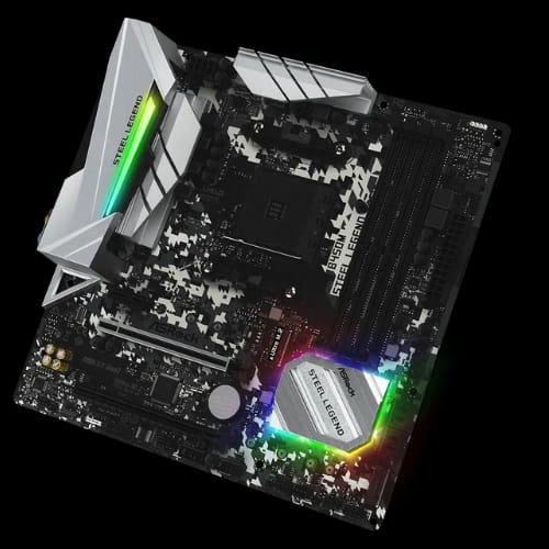 asrock b450m steel legend amd micro atx motherboard 3