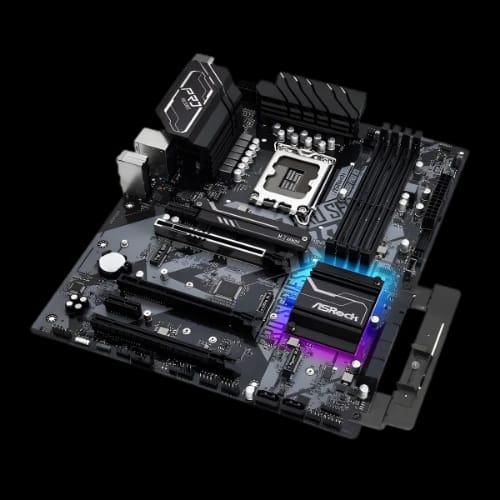 asrock z690 pro rs atx 12th gen intel motherboard top