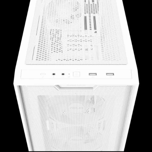 asus a21 plus matx argb gaming casing with 4 pre installed argb fans wh front