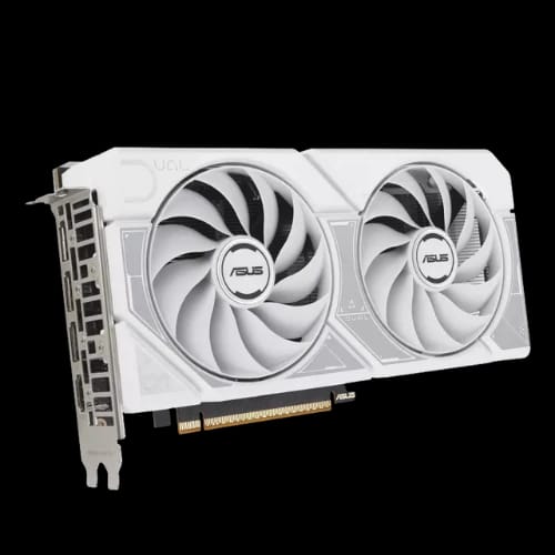 asus dual geforce rtx 5060 8gb gddr7 oc edition graphics card white 2