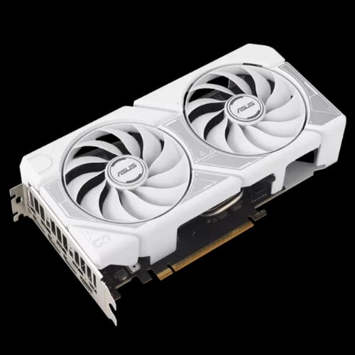asus dual geforce rtx 5060 8gb gddr7 oc edition graphics card white 3