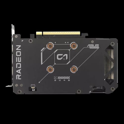 asus dual radeon rx 9060 xt 16gb gddr6 graphics card black backplate