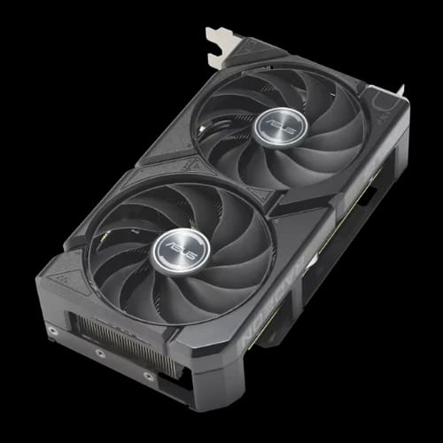 asus dual radeon rx 9060 xt 16gb gddr6 graphics card black lay