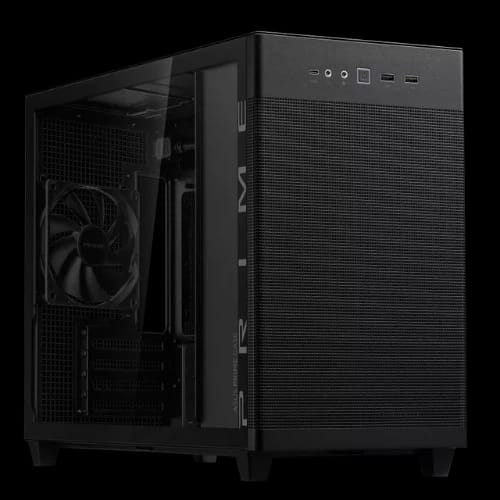 asus prime ap201 tempered glass matx casing bk