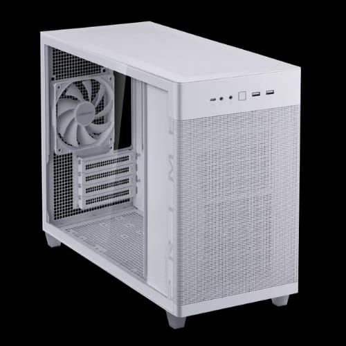 asus prime ap201 tempered glass matx casing wh