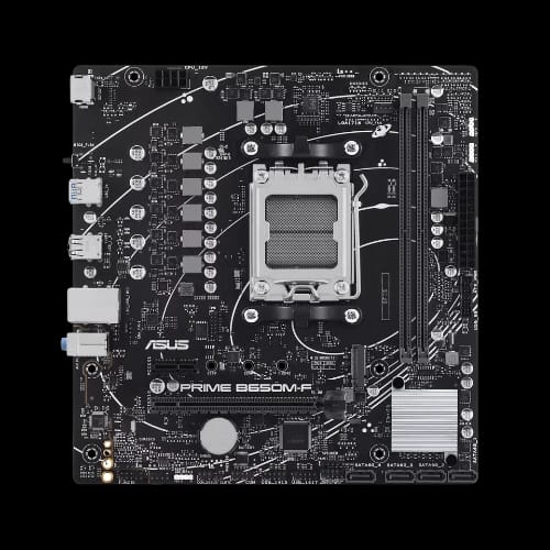 asus prime b650m f am5 matx motherboard pcb