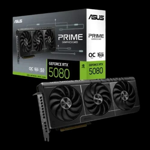 asus prime geforce rtx 5080 oc edition 16gb gddr7 graphics card