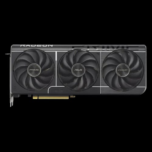 asus prime radeon rx 9060 xt 16gb gddr6 oc edition graphics card fans
