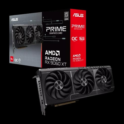 asus prime radeon rx 9060 xt 16gb gddr6 oc edition graphics card
