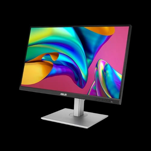 asus proart display pa278cgv 27 inch qhd 144hz monitor angled