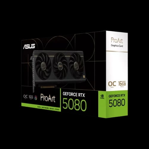 asus proart geforce rtx 5080 16gb gddr7 oc edition graphics card box