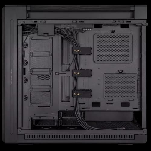 asus proart pa602 wood edition tempered glass e atx casing cable