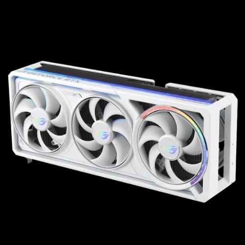 asus rog astral geforce rtx 5080 16gb gddr7 oc edition graphics card white right