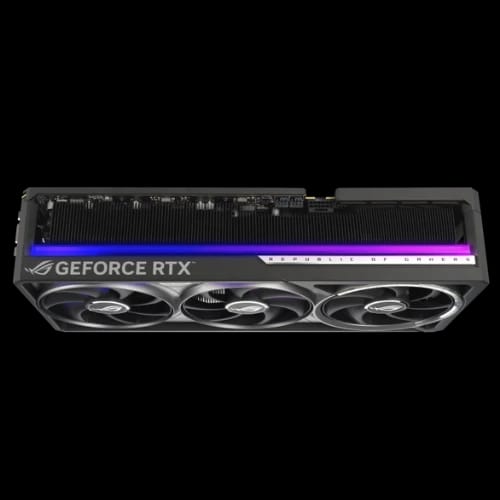 asus rog astral geforce rtx 5090 32gb gddr7 btf graphics card black top