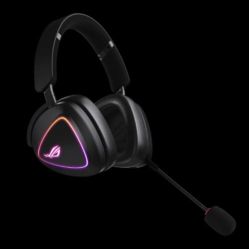 asus rog delta ii a701 tri mode rgb wireless gaming headset bk