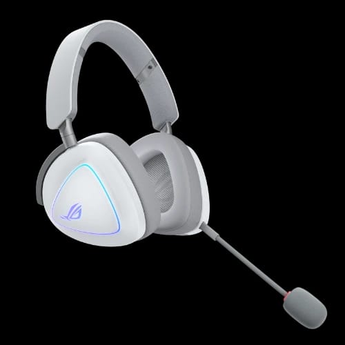asus rog delta ii a701 tri mode rgb wireless gaming headset wh