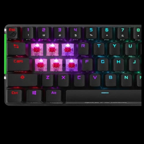 asus rog falchion m601 65 wireless mechanical gaming keyboard rog nx red switches sw