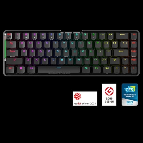 asus rog falchion m601 65 wireless mechanical gaming keyboard rog nx red switches