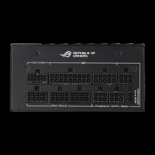 asus rog loki 1000p 1000w 80 plus platinum sfx l power supply ports