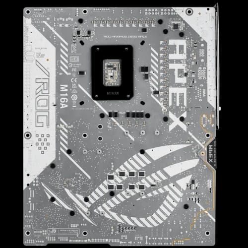 asus rog maximus z890 apex ddr5 gaming motherboard back