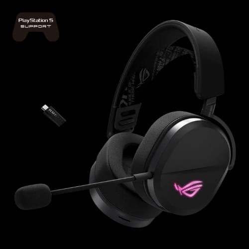asus rog pelta a501 tri mode rgb wireless gaming headset bk