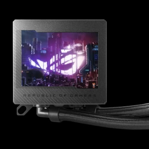 asus rog ryujin iii 360 argb aio 35 lcd display liquid cpu cooler 2