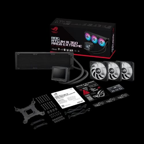 asus rog ryujin iii 360 argb extreme all in one liquid cpu cooler all