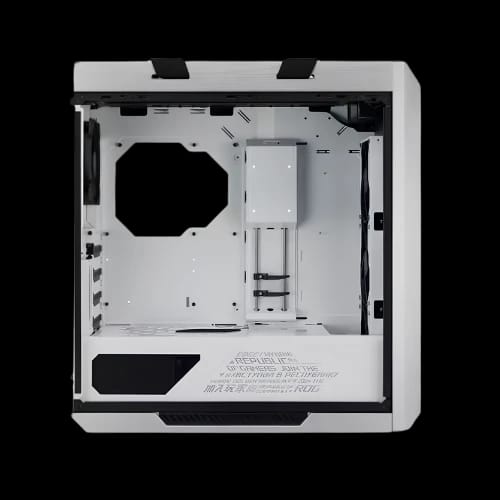 asus rog strix helios gx601 rgb atx mid tower gaming casing white side
