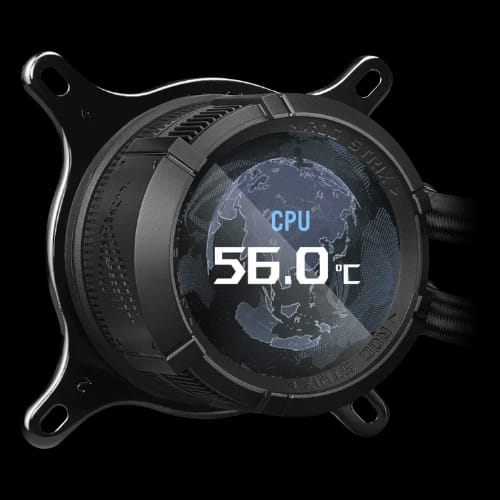 asus rog strix lc iii 360 argb lcd all in one liquid cpu cooler pump