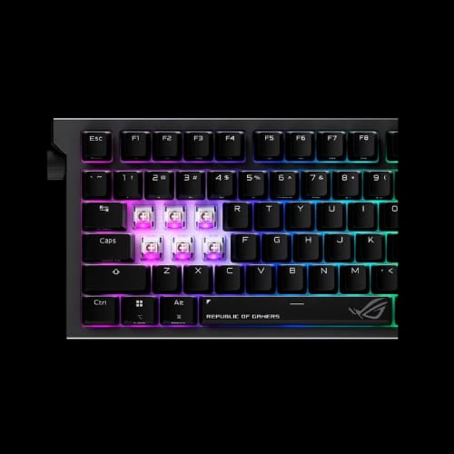 asus rog strix morph 96 wireless x903 mechanical gaming keyboard nx snow v2 switches switch