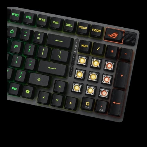 asus rog strix scope ii 96 rx wireless x902 optical gaming keyboard rx red optical switches sw b