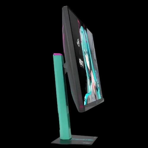 asus rog strix xg27acmeg g 27 260hz hatsune miku edition gaming monitorside