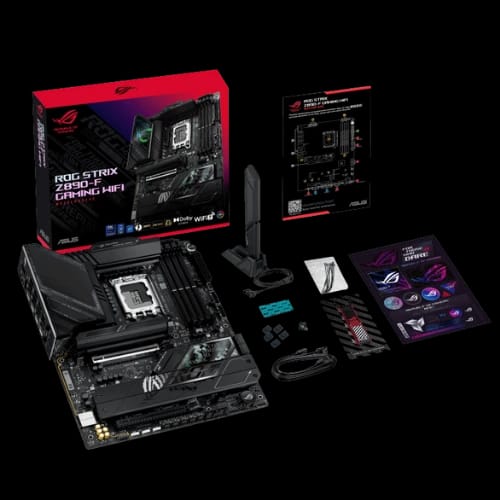 asus rog strix z890 f gaming wifi lga1851 atx motherboard all accessories