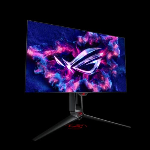 asus rog swift pg27aqdp 27 480hz 2k qhd woled gaming monitorright angle