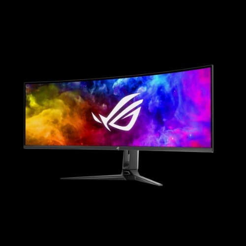 asus rog swift pg49wcd 49 5k2k ultrawide curved gaming monitorfront angle