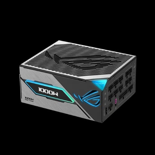 asus rog thor 1000w platinum iii 80 plus platinum atx 31 power supply front view