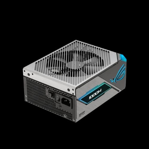 asus rog thor 1000w platinum iii 80 plus platinum atx 31 power supply upper front view