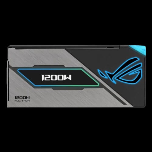 asus rog thor 1200w platinum iii 80 plus platinum power supply sideface