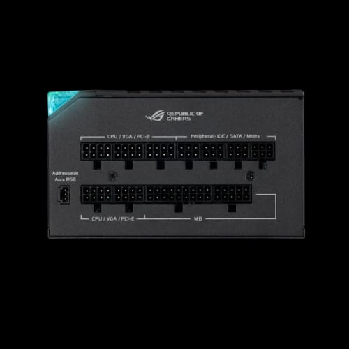 asus rog thor 850p2 850w 80 plus platinum power supply ports