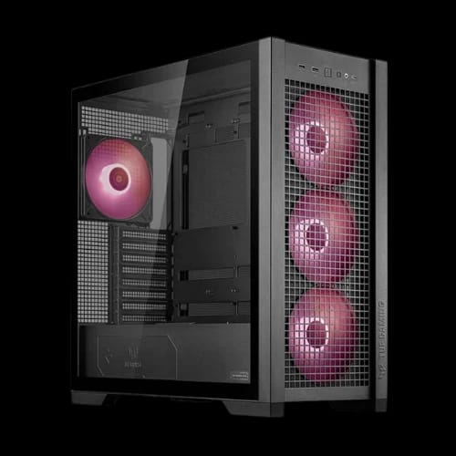 asus tuf gaming gt302 argb mid tower atx gaming casing bk