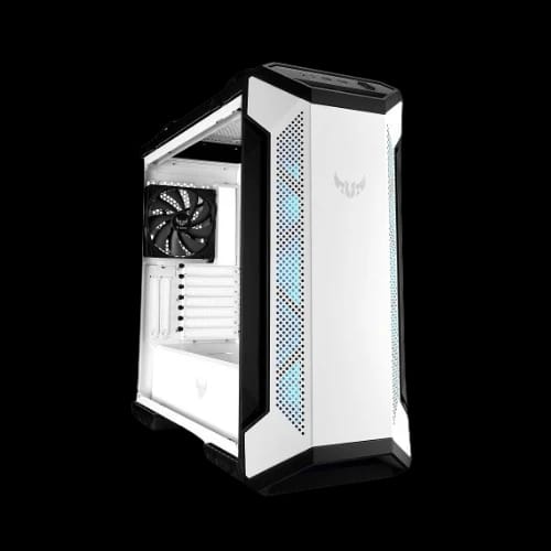 asus tuf gaming gt501 white edition mid tower gaming casing