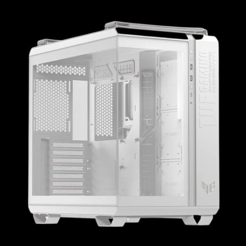 asus tuf gaming gt502 horizon tempered glass mid tower gaming casing wh