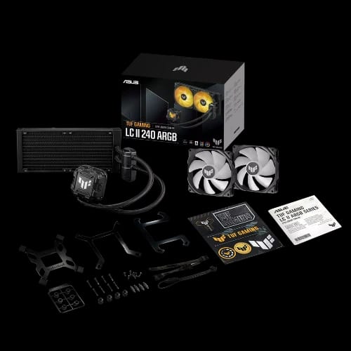 asus tuf gaming lc ii 240 argb all in one liquid cpu cooler all
