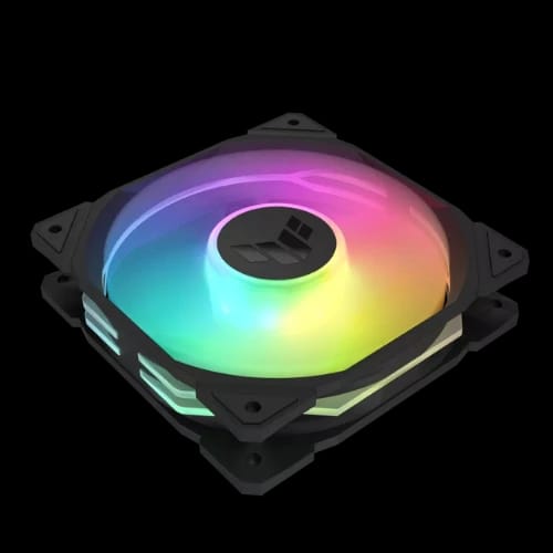 asus tuf gaming tr120 120mm 3 in 1 argb cooling fan bk 1