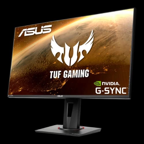 asus tuf gaming vg279qm 27 hdr gaming monitorleft angle