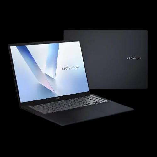 asus vivobook 16 m1607ga mb004w ryzen ai 7 445 16gb 16 wuxga laptop frontback