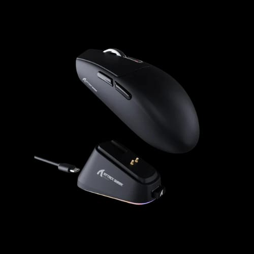 attack shark g3 pro tri mode mouse with charging dockblack