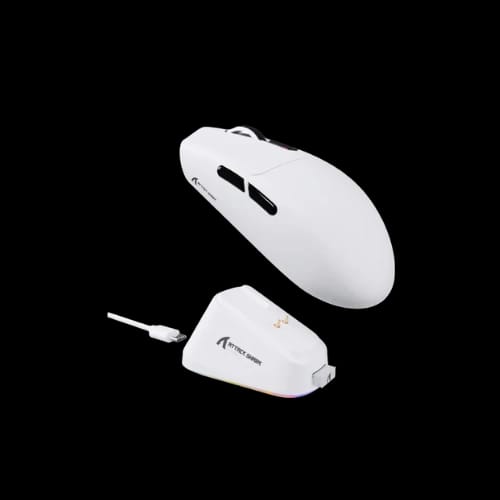 attack shark g3 pro tri mode mouse with charging dockwhite